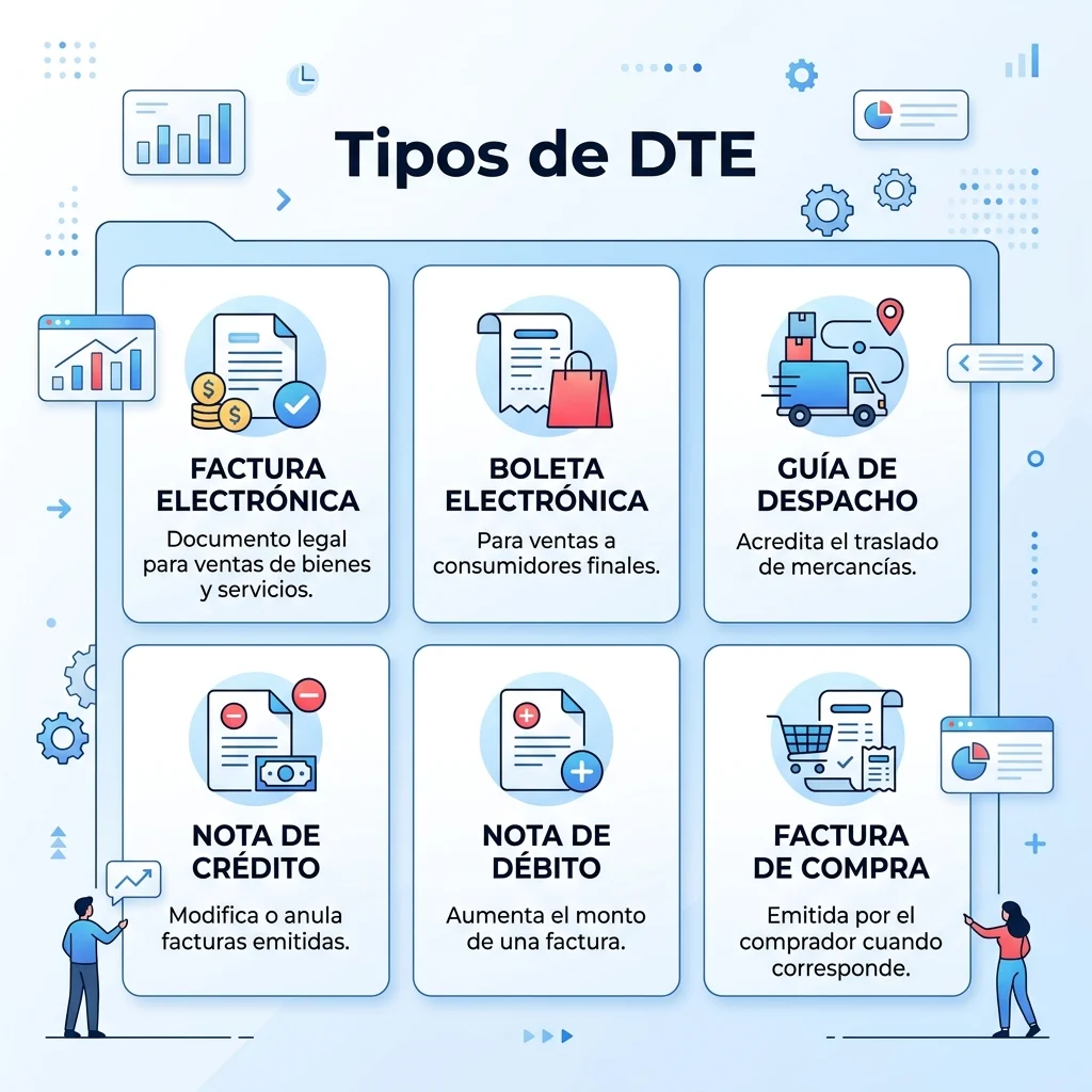 Tipos de Documentos Tributarios Electrónicos en Paraguay: factura, NC, ND, remisión y autofactura